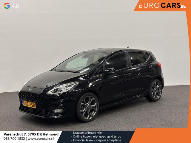 Ford FIESTA 1.0 EcoBoost ST-Line 125PK 6V Navigatie Full LED Carplay Parkeersensoren Cruise Control Stoel+Stuurverwarming Climate Control Privacy Glass 17" DAB+