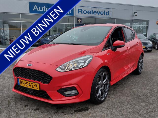 Ford FIESTA 1.0 EcoBoost 101pk ST-Line 5-Deurs | Navi | Apple Carplay+Android Auto | Clima | Cruise | Rijstrook+Lichtsensor | Pdc | Mistlampen | Privacy Glass | 17''lm