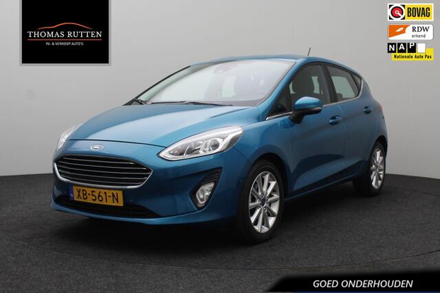 Ford FIESTA 1.0 EcoBoost Titanium 2018 | Goed Onderhouden | Navigatie | Stoelverwarming | Stuurverwarming | Carplay | Lichtmetalen Velgen | DAB Radio | Achteruitrij Camera | 2 Sleutels | Boekjes | Nationale Autopas