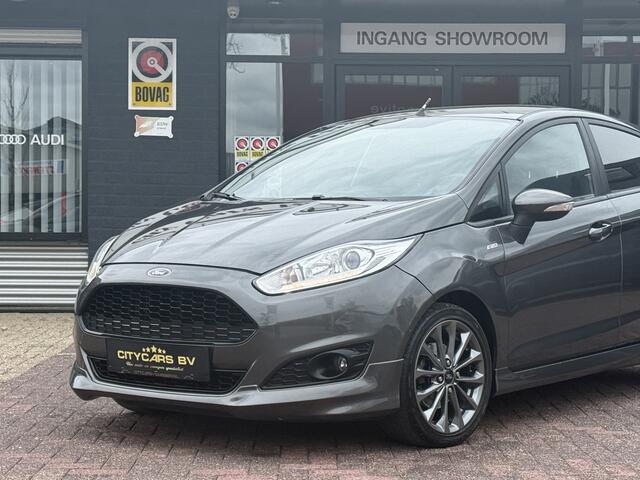 Ford FIESTA 1.0 EcoBoost ST Line 141 pk full options navi climate ctr spoiler pakket lmv 16 inch pdc a keyless entry dealer oh 2e eigenaar