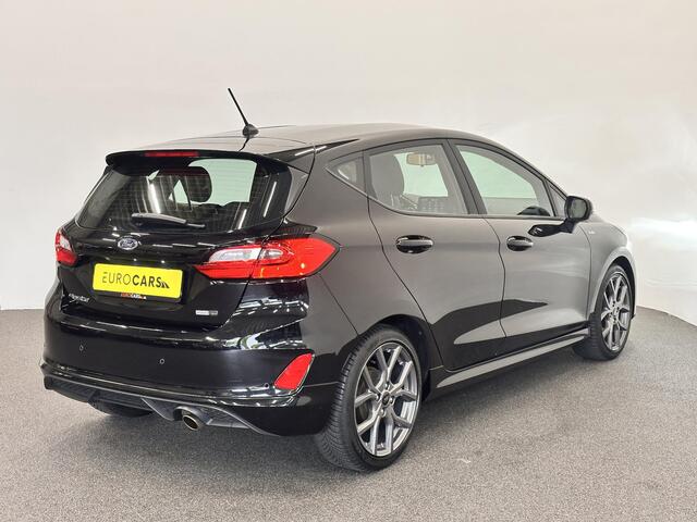 Ford FIESTA 1.0 EcoBoost Hybrid ST-Line Facelift! Airco ECC Navi Carplay PDC + Camera Achter LM Velgen 17" Full LED Keyless Stoel/Stuurwielverwarming