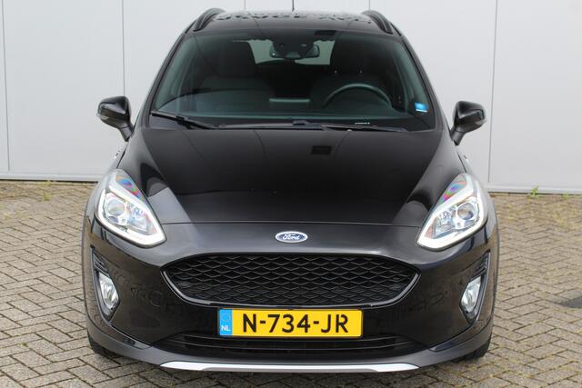 Ford FIESTA 1.0-95pk EcoBoost Active X. Zeer nette Ford Fiesta Active, slechts 41.000km. Autm. airco, All season banden, LM wielen, Stoel-, stuur- en voorraamverw., LED verl., Telefoonvoorb., Navigatie, Cruise control etc.