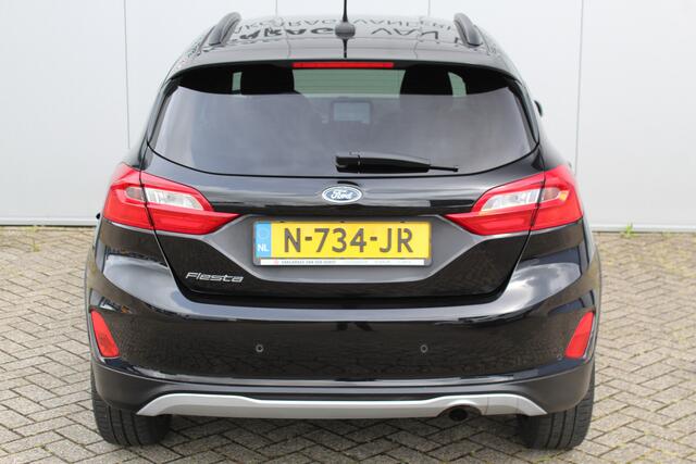Ford FIESTA 1.0-95pk EcoBoost Active X. Zeer nette Ford Fiesta Active, slechts 41.000km. Autm. airco, All season banden, LM wielen, Stoel-, stuur- en voorraamverw., LED verl., Telefoonvoorb., Navigatie, Cruise control etc.