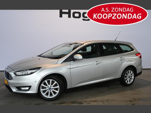 Ford FOCUS Wagon 1.0 Titanium Clima Navigatie LED Goed Onderhouden! Inruil Mogelijk!