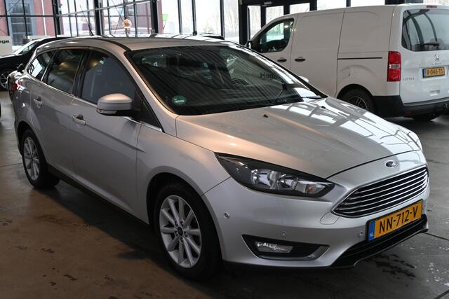 Ford FOCUS Wagon 1.0 Titanium Clima Navigatie LED Goed Onderhouden! Inruil Mogelijk!