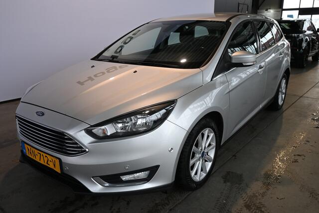 Ford FOCUS Wagon 1.0 Titanium Clima Navigatie LED Goed Onderhouden! Inruil Mogelijk!
