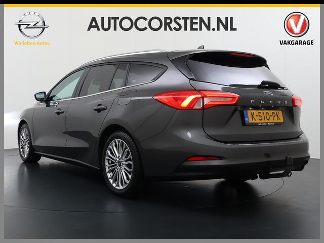 Ford FOCUS Wagon 1.0T 126PK Trekhaak Navi Dual-Ecc Apple Carplay Android Auto Stoel+Voorruitverwarming Cruise Control Pdc Titanium Business Lmv Led Privacy Glas Lane Assist TCS Keyless Licht-/Regensensor 1e Eigenaar Origineel Nederlandse Auto Dealeronderhouden