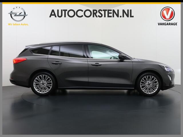 Ford FOCUS Wagon 1.0T 126PK Trekhaak Navi Dual-Ecc Apple Carplay Android Auto Stoel+Voorruitverwarming Cruise Control Pdc Titanium Business Lmv Led Privacy Glas Lane Assist TCS Keyless Licht-/Regensensor 1e Eigenaar Origineel Nederlandse Auto Dealeronderhouden