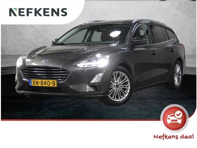 Ford FOCUS Wagon 125PK Titanium | 1ste eigenaar | AppleCarPlay/AndroidAuto | Winterpack | Stoel/Stuur/Voorruitverwarmd | Adaptief Cruise Control | Keyless | LED lampen | 17"LMV | Isofix | Privacy Glass | Parkeersensoren | Navigatie |