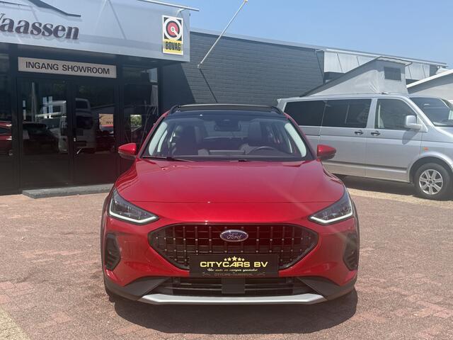Ford FOCUS Wagon 1.0 EcoBoost mild Hybrid Active X automaat nieuwstaat slechts 14 dkm !!! pano apple carplay camera keyless entry climate ctr cruise ctr led pdc v/a lmv 17 inch 1e eigenaar dealer onderhouden