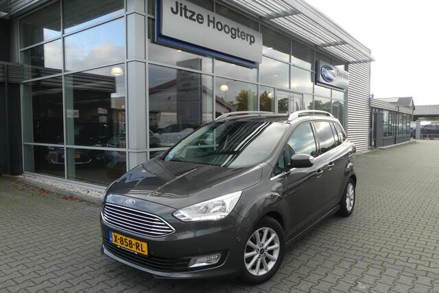 Ford GRAND C-MAX 1.5 Titanium 7p. CRUISE, CLIMA, TREKHAAK (1.300KG), WINTER PACK, CAMERA, PDC V&A, NAVI, APPLE CARPLAY, 119.132KM