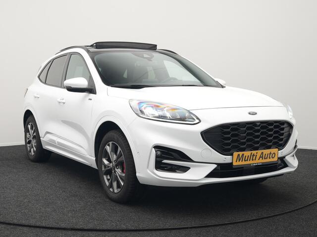 Ford KUGA 2.5 ST-Line Plug in Hybrid 225pk Dealer O.H PHEV | Trekhaak Af Fabriek | Panodak | Head up | Adaptive Cruise | 360 Camera | Sportstoelen Verwarmd | Keyless | Apple Carplay | Navigatie | DAB |