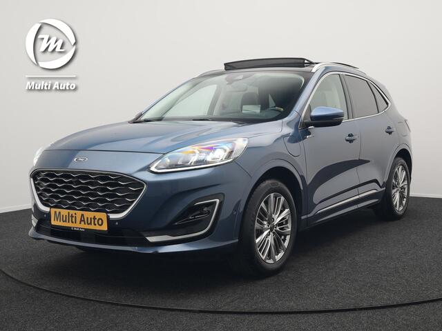 Ford KUGA 2.5 Vignale Plug In Hybrid 225pk Dealer O.H PHEV | Panodak | Head Up | Adaptive Cruise | 360 Camera | Bang & Olufsen Sound | Lederen Sportstoelen Memory & Verwarmd | Keyless | Apple Carplay | Stuur Verwarmd | Blis | Virtual | Navigatie
