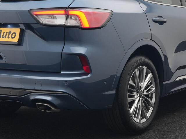 Ford KUGA 2.5 Vignale Plug In Hybrid 225pk Dealer O.H PHEV | Panodak | Head Up | Adaptive Cruise | 360 Camera | Bang & Olufsen Sound | Lederen Sportstoelen Memory & Verwarmd | Keyless | Apple Carplay | Stuur Verwarmd | Blis | Virtual | Navigatie