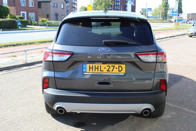 Ford KUGA 2.5-225pk PHEV Titanium X Plug-In Hybrid. Fabr. garantie t/m 07-04-2028 ! Slechts 10.000km ! Autm. airco dual, stoel-, stuur- en voorraamverw., LED verl., B&O soundsyst., metallic lak, cruise control, camera, LM wielen, elektr. achterklep en best. stoel e