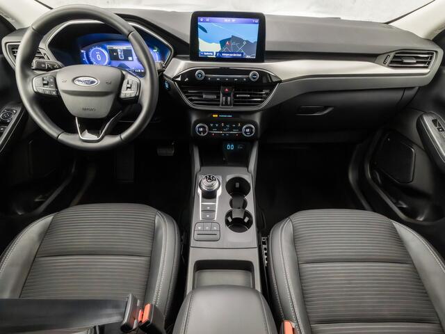 Ford KUGA 2.5 PHEV Titanium X 225Pk Automaat (VIRTUAL COCKPIT, APPLE CARPLAY, GROOT NAVI, CAMERA, LEDER, STUUR/STOELVERWARMING, ELEK SPORTSTOELEN, KEYLESS, CRUISE, NIEUWSTAAT)