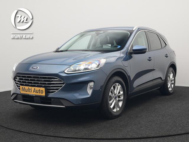 Ford KUGA 2.5 Titanium X Plug In Hybrid 225pk Dealer O.H. PHEV | Trekhaak Af Fabriek | Adaptive Cruise | Head Up | 360 Camera | Verwarmde Lederen Sportstoelen & Stuur | Blis | Navigatie | Keyless | Virtual | DAB |