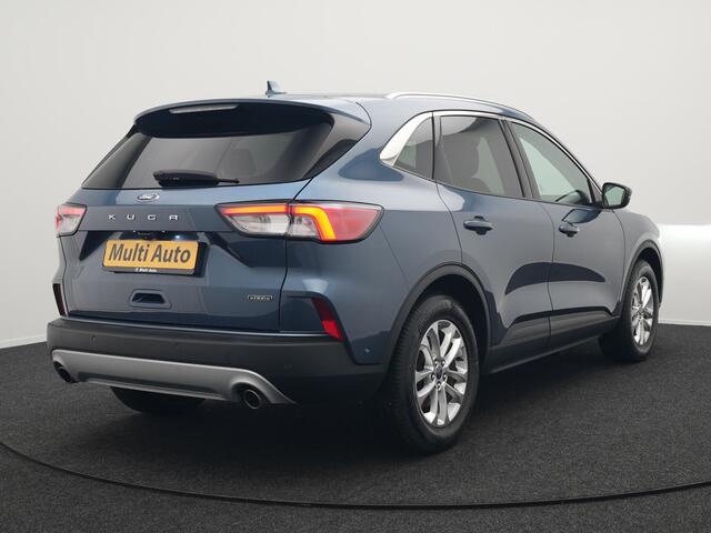 Ford KUGA 2.5 Titanium X Plug In Hybrid 225pk Dealer O.H. PHEV | Trekhaak Af Fabriek | Adaptive Cruise | Head Up | 360 Camera | Verwarmde Lederen Sportstoelen & Stuur | Blis | Navigatie | Keyless | Virtual | DAB |