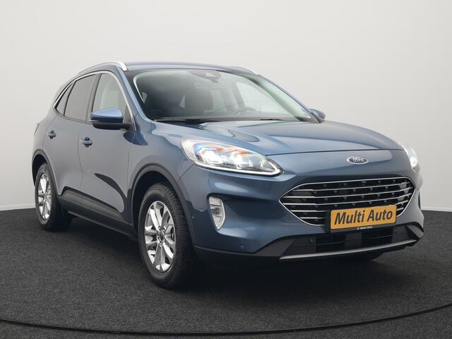 Ford KUGA 2.5 Titanium X Plug In Hybrid 225pk Dealer O.H. PHEV | Trekhaak Af Fabriek | Adaptive Cruise | Head Up | 360 Camera | Verwarmde Lederen Sportstoelen & Stuur | Blis | Navigatie | Keyless | Virtual | DAB |