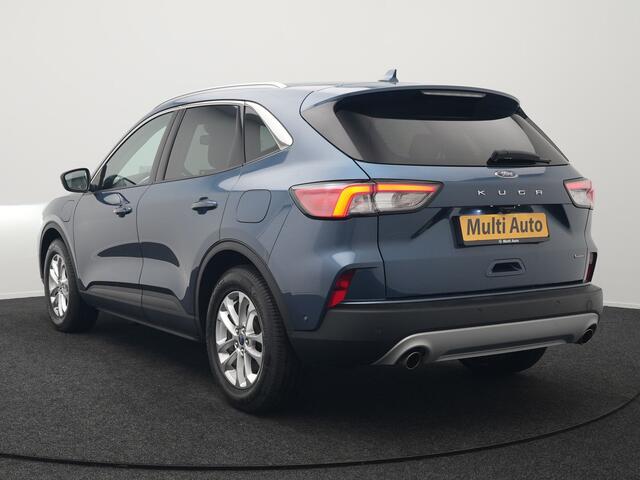 Ford KUGA 2.5 Titanium X Plug In Hybrid 225pk Dealer O.H. PHEV | Trekhaak Af Fabriek | Adaptive Cruise | Head Up | 360 Camera | Verwarmde Lederen Sportstoelen & Stuur | Blis | Navigatie | Keyless | Virtual | DAB |