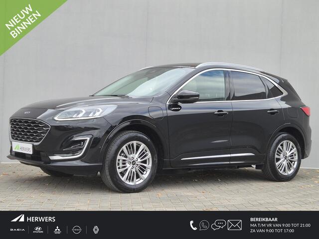 Ford KUGA 2.5 PHEV Plug-in Vignale Automaat / Driver Assistance Pack / Technology Pack / HUD / Apple Carplay Android Auto / Stuur-, Stoel en Achterbankverwarming / Adaptief CC / Voorruit verwarming / Elektrische achterklep / Achteruitrijcamera / Keyless Entry/Start
