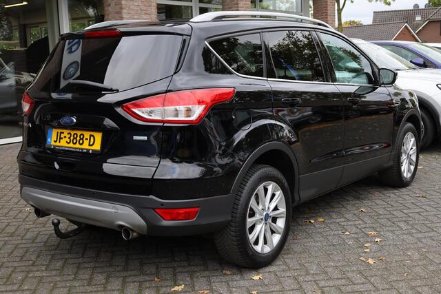 Ford KUGA 1.5 Titanium TREKHAAK HALFLEER CAMERA STOEL/RUITVERW. ELEC-KLEP NAVI CRUISE CLIMA DAB NAP 2XPDC 17''LMV