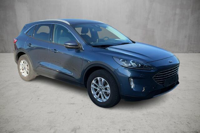 Ford KUGA 2.5-225pk PHEV Titanium X. Hybride rijden voor een reële prijs ! Stoel-, stuur- en voorraamverw., Aadapt. cruise controlSide- en lane assist, B&O soundsyst., Trekhaak afneemb. kogel, Climate control, Navigatie, Cruise Control, Bluetooth, Elektr. achterkl