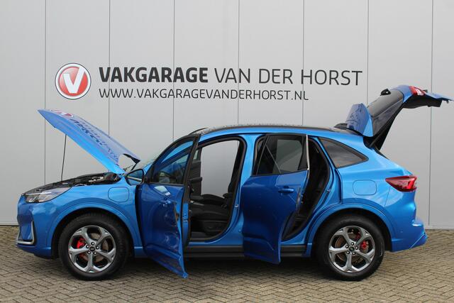 Ford KUGA 2.5-243pk PHEV ST-Line X. Nieuw Model ! Van ¤. 54.937,- voor ¤. 43.735,- ! Trekgewicht van 2.100kg ! Elektr. verstelb. AGR stoelen voor, Stoel-, stuur-, voorraam- en achterbank verwarming, Elektr. panorama/schuif-kanteldak , Trekhaak wegklapbaar,