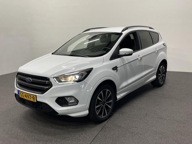 Ford KUGA 1.5 EcoBoost ST Line Navigatie Xenon Automatische Airco Bluetooth Cruise Control Parkeersensoren voor+ achter Dakrails Trekhaak 18 inch weinig kilometers!