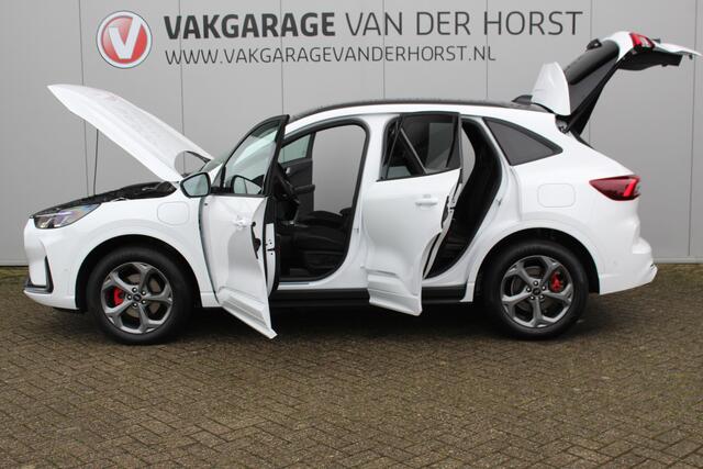 Ford KUGA 2.5-243pk PHEV ST-Line X. Van ¤. 54.937,- voor ¤. 43.735,- ! Trekgewicht van 2.100kg ! Elektr. verstelb. AGR stoelen voor, Stoel-, stuur-, voorraam- en achterbank verwarming, Elektr. panorama/schuif-kanteldak , Trekhaak elektr. wegklapbaar, B&O soundsyst.