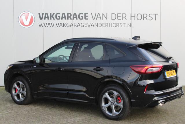 Ford KUGA 2.5-243pk PHEV ST-Line X. Trekgewicht 2.100kg. Nieuw Model ! Van ¤. 54.937,- voor ¤. 43.735,- Trekgewicht van 2.100kg ! Elektr. panodak., elektr. trekhaak, stoel-, stuur- en voorraamverw., 360gr. Camera, HUD, AppleCarplay/Androidauto, Elektr. verstelb. co