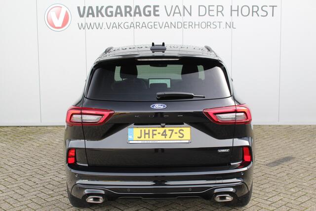Ford KUGA 2.5-243pk PHEV ST-Line X. Trekgewicht 2.100kg. Nieuw Model ! Van ¤. 54.937,- voor ¤. 43.735,- Trekgewicht van 2.100kg ! Elektr. panodak., elektr. trekhaak, stoel-, stuur- en voorraamverw., 360gr. Camera, HUD, AppleCarplay/Androidauto, Elektr. verstelb. co