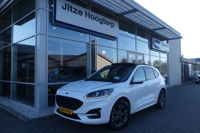 Ford KUGA 2.5 PHEV ST-Line X ELEKT. TREKHAAK (1.500KG), PANO, HUD, WINTER PACK, ADAPT. CRUISE, CLIMA, NAVI, CAMERA V&A, PDC V&A, APPLE CARPLAY/ANDROID AUTO, BLIS, KEYLESS, 49.416KM