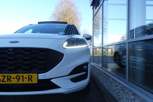 Ford KUGA 2.5 PHEV ST-Line X ELEKT. TREKHAAK (1.500KG), PANO, HUD, WINTER PACK, ADAPT. CRUISE, CLIMA, NAVI, CAMERA V&A, PDC V&A, APPLE CARPLAY/ANDROID AUTO, BLIS, KEYLESS, 49.416KM