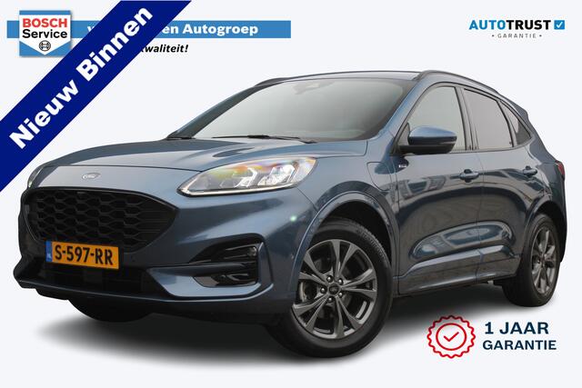 Ford KUGA 2.5 PHEV ST-Line X | Incl. 12 maanden garantie | Trekhaak | B&O audio | Achteruitrijcamera | Camera voor | Parkeersensoren | Cruise control | DAB | Elektrische kofferklep | Lichtmetalen velgen | Climate control | Bluetooth | Airco
