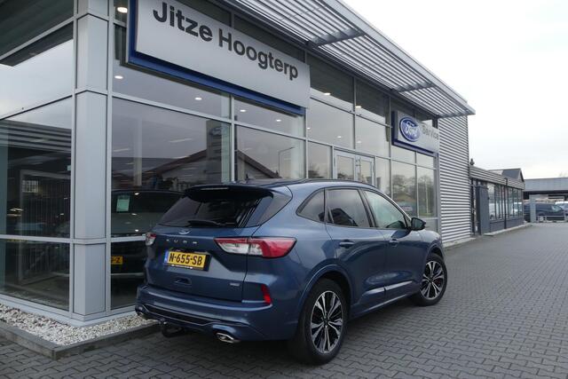 Ford KUGA 2.5 PHEV ST-Line X TREKHAAK AFNEEMBAAR (1.500KG), HUD, WINTER PACK, ADAPT. CRUISE, CLIMA, NAVI, CAMERA V&A, PDC V&A, APPLE CARPLAY/ANDROID AUTO, BLIS, KEYLESS, B&O, ELEKT. ACHTERKLEP, ELEKT. STOEL, 84.709KM