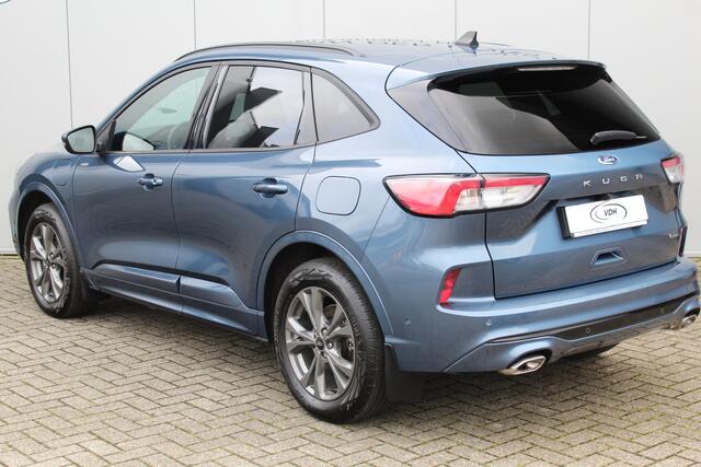 Ford KUGA 2.5-225 pk PHEV ST-Line X. Hybride rijden voor een reëel bedrag ! Slechts 31.500km ! Stoel-, stuur-, achterbank en voorraamverw., B&O soundsyst., Adaptieve Cruise Control, Climate Control dual, Camera v+a, Navigatie, Telefoonvoorb., Side- en lane assist e