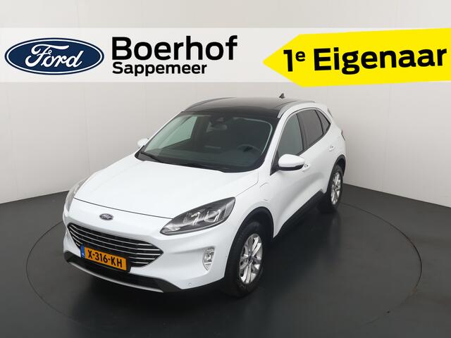 Ford KUGA 2.5 PHEV 225 pk Titanium | Trekhaak | Pano | Camera's | Adapt. cruise | 4 seiz. banden | 1e eig. | 100% dealer onderh.