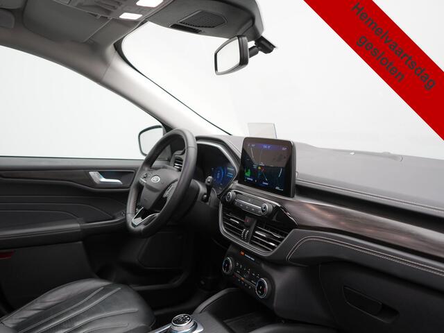 Ford KUGA 2.5 Vignale PHEV 225pk Dealer O.H. | Trekhaak Afn. | Panodak | Adaptive Cruise | Head Up | 360 Camera | Bang & Olufsen | Lederen Sportstoelen Memory & Verwarmd | Keyless | Achterbank Verwarmd | Blis | Stuur Verwarmd | Navigatie | DAB | Plug In Hybrid |