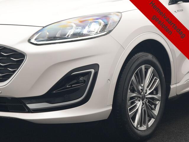 Ford KUGA 2.5 Vignale PHEV 225pk Dealer O.H. | Trekhaak Afn. | Panodak | Adaptive Cruise | Head Up | 360 Camera | Bang & Olufsen | Lederen Sportstoelen Memory & Verwarmd | Keyless | Achterbank Verwarmd | Blis | Stuur Verwarmd | Navigatie | DAB | Plug In Hybrid |