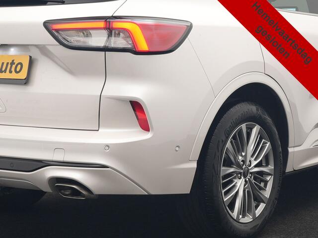 Ford KUGA 2.5 Vignale PHEV 225pk Dealer O.H. | Trekhaak Afn. | Panodak | Adaptive Cruise | Head Up | 360 Camera | Bang & Olufsen | Lederen Sportstoelen Memory & Verwarmd | Keyless | Achterbank Verwarmd | Blis | Stuur Verwarmd | Navigatie | DAB | Plug In Hybrid |