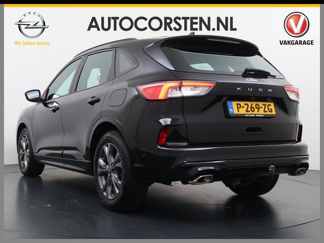 Ford KUGA 1.5T 150PK ST-Line Trekhaak Adap.Cruise Stoel+Stuur+Achterbank+Voorruitverwarming Elek.Achterklep Camera Apple Carplay/Android Auto Navi Pdc Lmv 18" DAB Bluetooth Parkeerhulp Led Lane Assist Isofix Road Edge Detection WiFi 1.800KG Trekgewicht