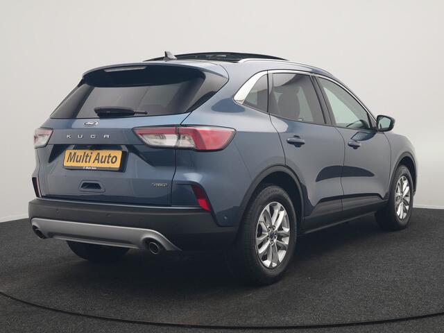 Ford KUGA 2.5 Titanium PHEV 225pk Dealer O.H. | Trekhaak Af Fabriek | Panodak | Adaptive Cruise | 360 Camera | Sportstoelen & Stuur Verwarmd | Keyless | Blis | Apple Carplay | Navigatie | DAB | Plug In Hybrid |