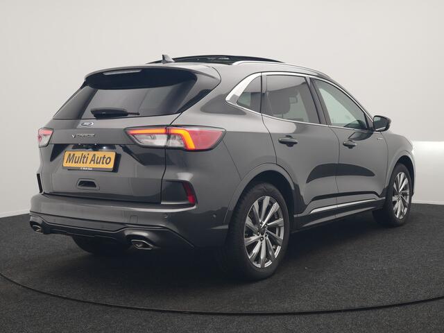 Ford KUGA 2.5 Vignale PHEV 225pk Dealer O.H | Trekhaak Afn. | Panodak | Adaptieve Cruise | 360 Camera | Bang & Olufsen | Head Up | Lederen Sportstoelen Memory & Verwarmd | Keyless | Apple Carplay | Pilot Assist | Blis | Navigatie | Virtual | DAB | 19" L.M | Plug In