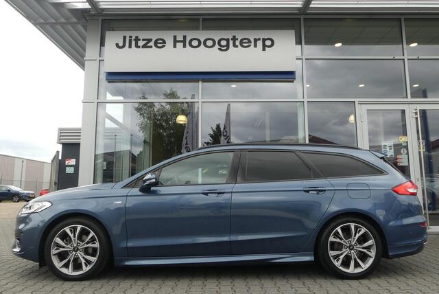 Ford MONDEO Wagon 2.0 IVCT HEV ST-Line WINTER PACK, MEMORY, ADAPT. CRUISE, CLIMA, NAVI, CAMERA, PDC V&A, APPLE CARPLAY/ANDROID AUTO, BLIS, KEYLESS, ELEKT. ACHTERKLEP, ELEKT. PASSAGIERSSTOEL, 54.035KM
