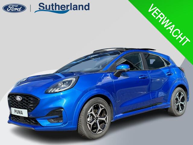 Ford PUMA 1.0 EcoBoost Hybrid ST-Line Automaat 125pk | Panoramadak | Trekhaak afneembaar | Winter Pack | Adaptive cruise control | Elektrische achterklep | Matrix LED | Keyless Entry | Navigatiesysteem | Privacy glass