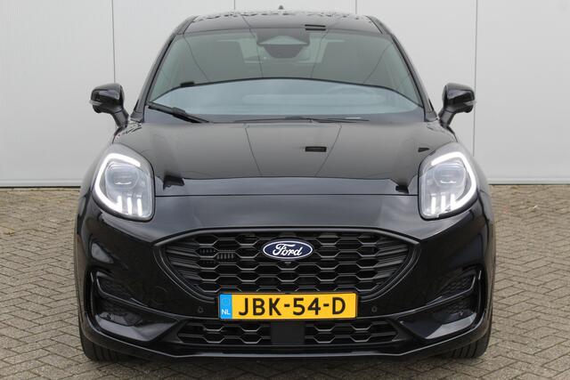 Ford PUMA 1.0-125pk EcoBoost Hybrid ST-Line X. Nieuw model ! Zeer luxe Ford Puma ! Autm. airco, side- en lane assist, elektr. achterklep, LED verl., stoel-, stuur- en voorraamverw., trekhaak+afn.b. kgl, B&O soundsyst., adapt. cruise cntrl, navigatie, telefoonvoorb.