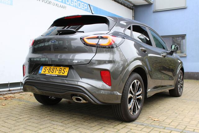 Ford PUMA 1.0 EcoBoost Hybrid ST-Line | Incl. 12 maanden Garantie | Stoel/stuur verwarming | Achteruitrijcamera | Parkeersensoren V+A | Cruise controle | Lane assist | Navigatie | Climate controle | Keyless start | Draadloze telefoonlader | Automatisch inparkeren |