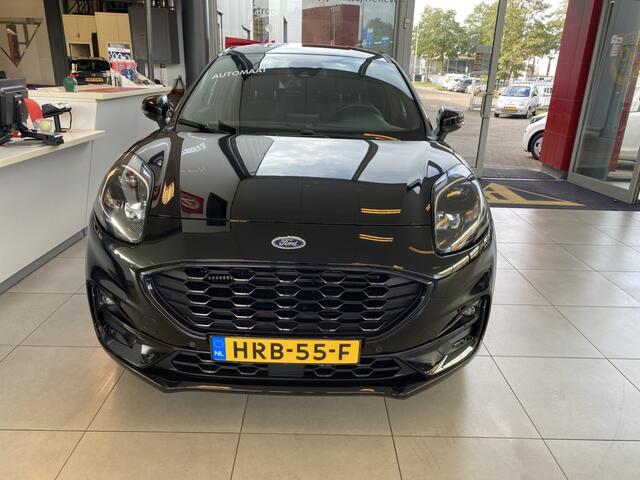 Ford PUMA 1.0 EcoBoost Hybrid ST-Line 155pk Automaat/Virtual cockpit/App-connect/Navigatie/Dodehoek detectie/Achteruitrijcamera/Climate control/Adaptive cruise control/Lane assist/Parkeersensoren rondom/Stoelverwarming/Stuurverwarming/Voorruitverwarming/B&O Audio/D