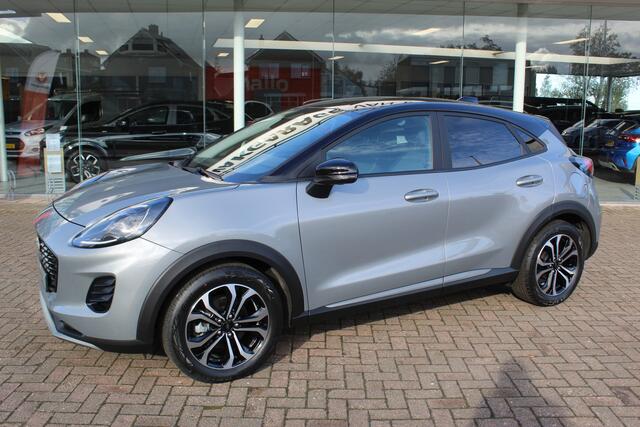Ford PUMA 1.0 EcoBoost Hybrid Titanium 125pk Nieuw Model Naviagtie , Camera , Stoel , Stuur en Voorruitverwarming Fabrieksgarantie t/m 16-6-2029 ! Slechts 3.000km !